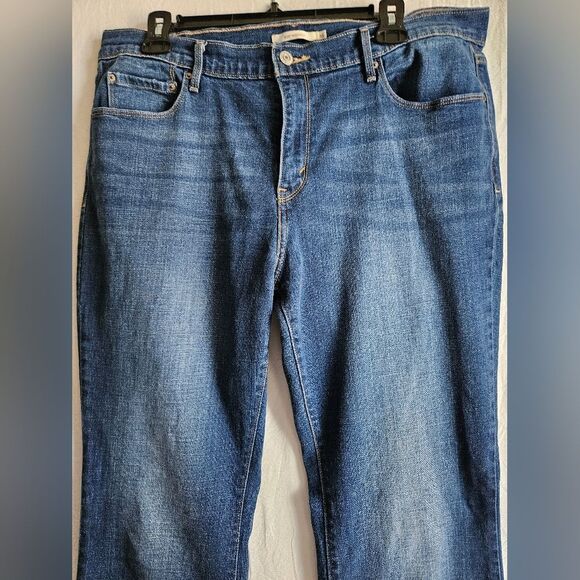 Levi's Jeans Women 16 (35x29) 515 Boot Cut Mid Rise Pockets Blue Casual Western - Picture 3 of 9